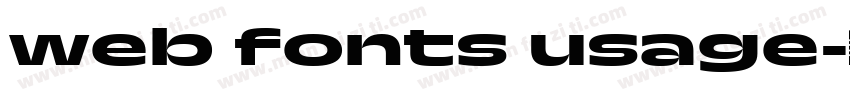 web fonts usage字体转换